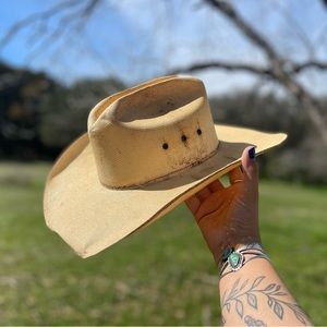 Vintage Straw Cowboy Hat {Size 7}